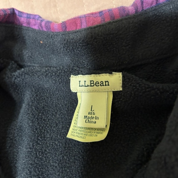 L.L. Bean Fleece-Lined Plaid Shirt - Picture 4 of 6